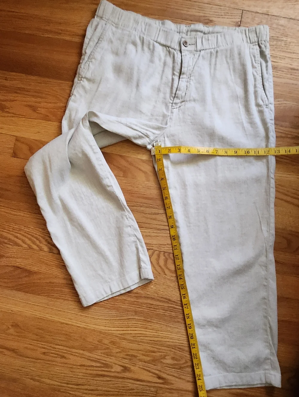 Tommy Bahama-Beach Linen Cropped Length Drawstring Waist Size XL